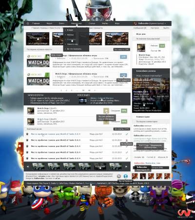 Игровой шаблон uGame-r от PreCode