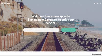 Легкий минималистичный Landing Page на базе Twitter Bootstrap