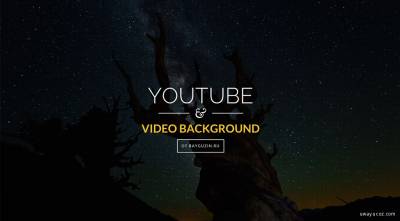 Видео с YouTube на background сайта во всю ширину и без звука