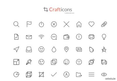 Классные и бесплатные иконки с тонкими линиями