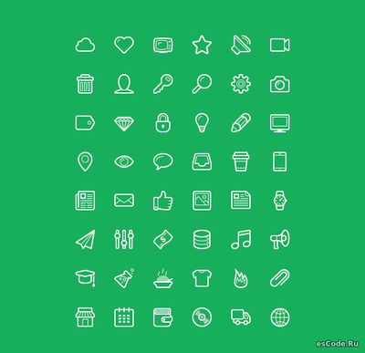 48 очень красивых иконок для сайта Polaris UI
